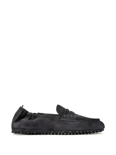 Officine Creative Travis 001 Suede Loafers In Grey