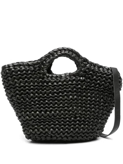 Officine Creative Gewebte Trial Tote Bag In Schwarz