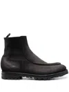 Officine Creative Vail Slip-on Leather Boots In Grey
