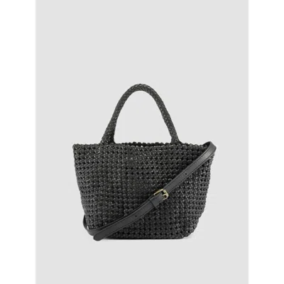 Officine Creative Vicky 001 Hand-woven Mini Bag In Black