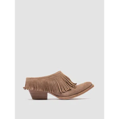 Officine Creative Wanda Dd 108 Suede Fringe Mules In Multi