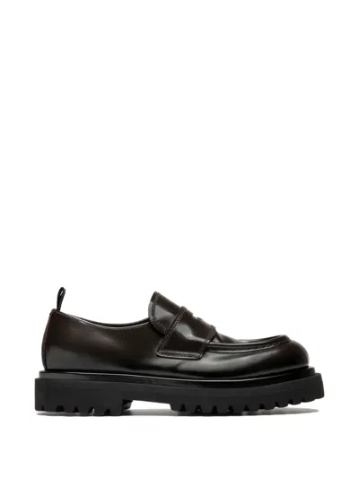 Officine Creative Wisal 001 Lug-sole Leather Loafers In Brown