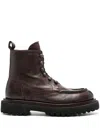 Officine Creative Wisal Dd 103 Lace-up Leather Boots In Braun