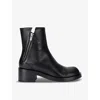 Officine Creative Womens Black Brett 003 Leather Heeled Ankle Boots In Black