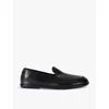 Officine Creative Womens Black Mienne 101 Round-toe Leather Loafers In Black