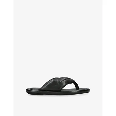 Officine Creative Womens  Estens Leather Sandals In Black
