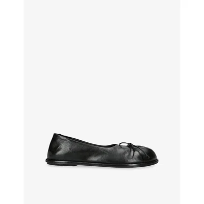 Officine Creative Womens Black Fontayne 011 Leather Ballet Flats Eur 38/5 Uk