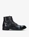 Officine Creative Womens Black Lexicon Chunky-sole Leather Boots In Black