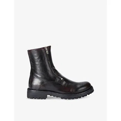 Officine Creative Womens Black Loraine 026 Leather Ankle Boots Eur 37.5 / 4.5 Uk