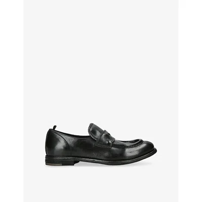 Officine Creative Womens  Kalliopi Leather Loafers In Black