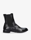 Officine Creative Womens Lexicon Chunky-sole Leather Boots Blac In Black