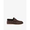 Officine Creative Womens Dark Brown Love 103 Suede Boat Shoes Eur 36 / 3 Uk In Brown