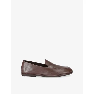 Officine Creative Womens Dark Brown Mienne 101 Leather Loafers Eur 38.5 / 5.5 Uk