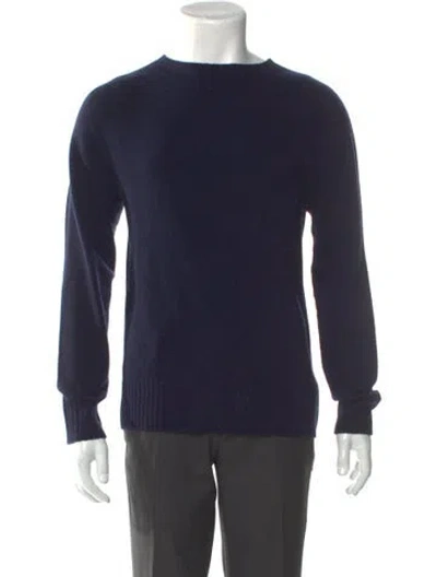 Pre-owned Officine Creative Wool Crew Neck Pullover In Blue