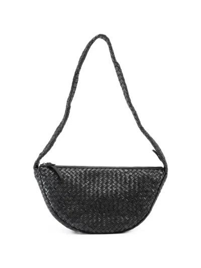 Officine Creative Woven Leather Shoulder Bag In Gray