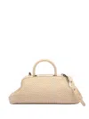 Officine Creative Woven Leather Shoulder Bag In Neutral
