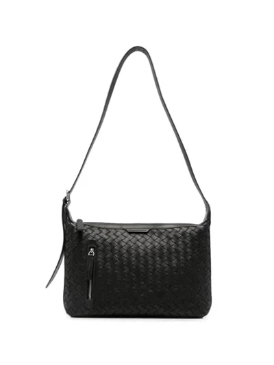 Officine Creative Woven Leather Shoulder Bag In Red