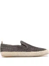 Officine Creative Woven Loafers In Brown