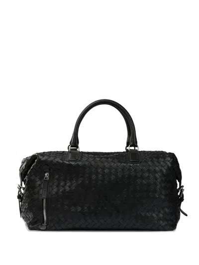 Officine Creative Woven Zip-faastening Tote Bag In Black