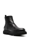 Officine Creative Wrinkle-detail Boots In Black