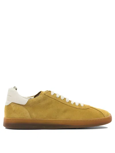 Officine Creative Yellow Leather Rubber Sneakers In Multi