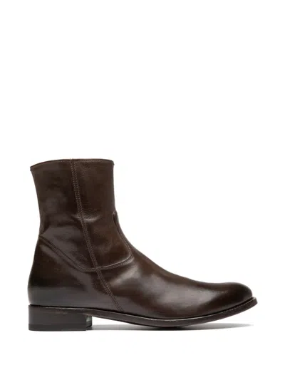 Officine Creative Zip-fastening Boots In Brown