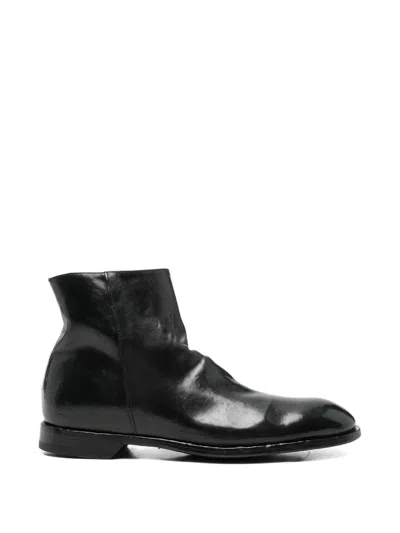 Officine Creative Zip-up Boots In Black