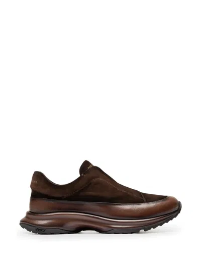 Officine Creative Zodiac 001 Leather Low Top Sneakers In Brown
