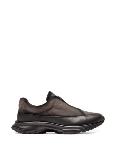 Officine Creative Zodiac 001 Slip-on Sneakers In Brown