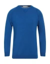 Officine Del Cashmere Man Sweater Bright Blue Size Xl Polyacrylic, Merino Wool, Polyamide, Elastane