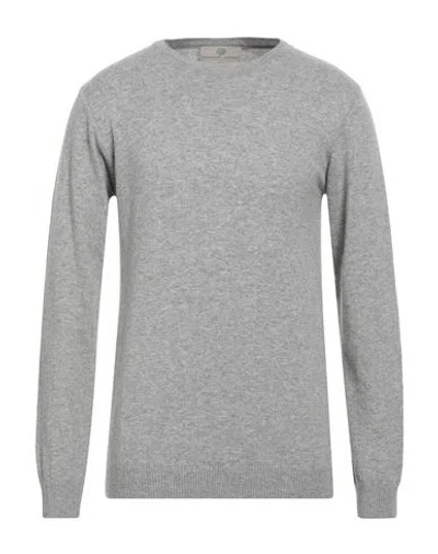Officine Del Cashmere Man Sweater Grey Size L Viscose, Wool, Polyamide, Cashmere