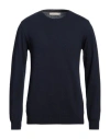 Officine Del Cashmere Man Sweater Midnight Blue Size M Viscose, Wool, Polyamide, Cashmere