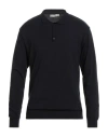 Officine Del Cashmere Man Sweater Midnight Blue Size Xxl Polyacrylic, Merino Wool, Polyamide, Elasta