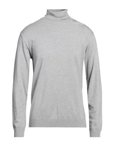 Officine Del Cashmere Man Turtleneck Light Grey Size Xxl Polyacrylic, Merino Wool, Polyamide, Elasta