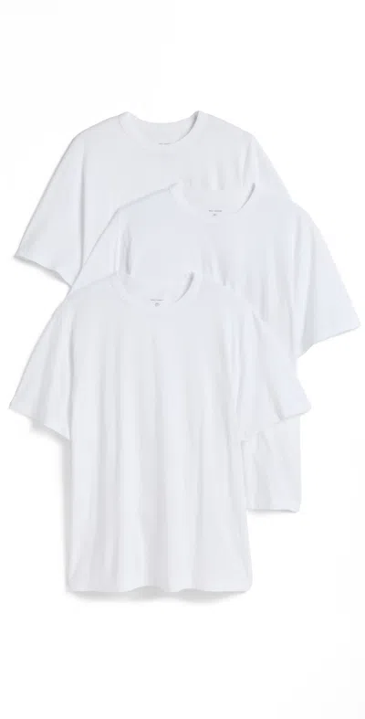 Officine Generale 3 Crew Neck Tee Pack Optical White