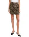 Officine Generale Abigail Wool-blend Skirt In Animal Print