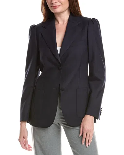 Officine Generale Albane Wool Jacket In Navy
