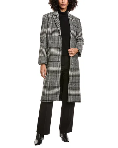 Officine Generale Amber Wool-blend Coat In Black