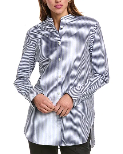 Officine Generale Amelia Poplin Shirt In Multi