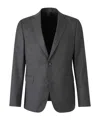 Officine Generale Virgin Wool Blazer In Gray