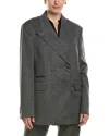 Officine Generale Arca Wool Jacket In Gray