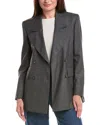 Officine Generale Arca Wool Jacket In Gold