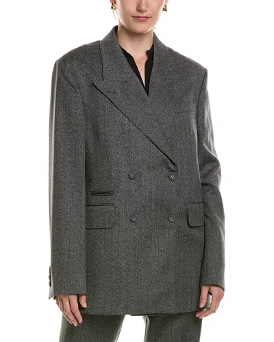 Officine Generale Officine Générale Arca Wool Jacket In Gray