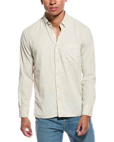 Officine Generale Lipp Cotton-blend Corduroy Shirt In Neutral