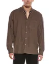 Officine Generale Arsene Garment-dyed Corduroy Shirt In Brown