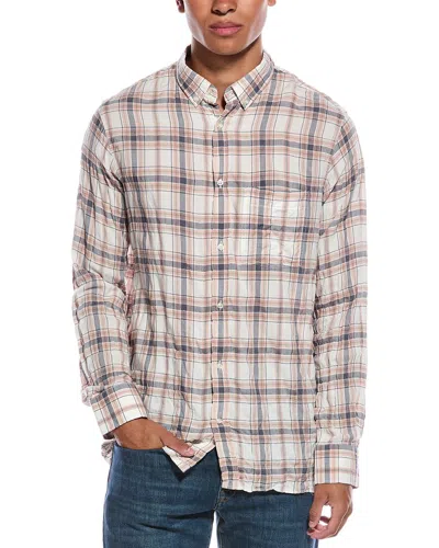 Officine Generale Arsene Seersucker Shirt In Multi