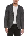 Officine Generale Arthus Herringbone Wool Blazer In Gray