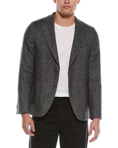 OFFICINE GENERALE OFFICINE GENERALE ARTHUS HERRINGBONE WOOL BLAZER