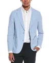 Officine Generale Arthus Poplin Jacket In Blue