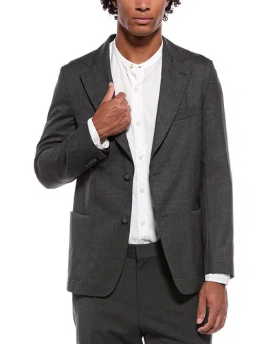 Officine Generale Arthus Wool Blazer In Transparent